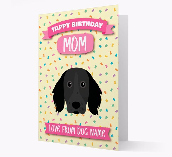 Personalized Card 'Yappy Birthday Mom' with {breedCommonName} Icon